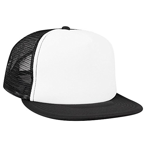 [オットー] キャップ フラットバイザー メッシュ HIGHCROWN ベースボール スナップバック 132-1037 (ブラック/ホワイト(BW)) [並行輸入品]