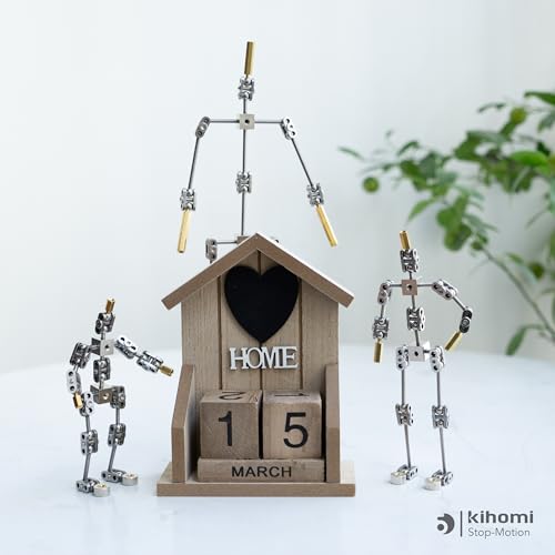 Kihomi Studio Stop Motion Armature Kit - Feet Tie Down DIY Metal Puppet Figure Skeletons Easy Assembly for Animation Character Design & Creative Fun, Perfect for Stop Motion Animation (Silver, 10.6in) by Kihomi - Used condition - Image 8