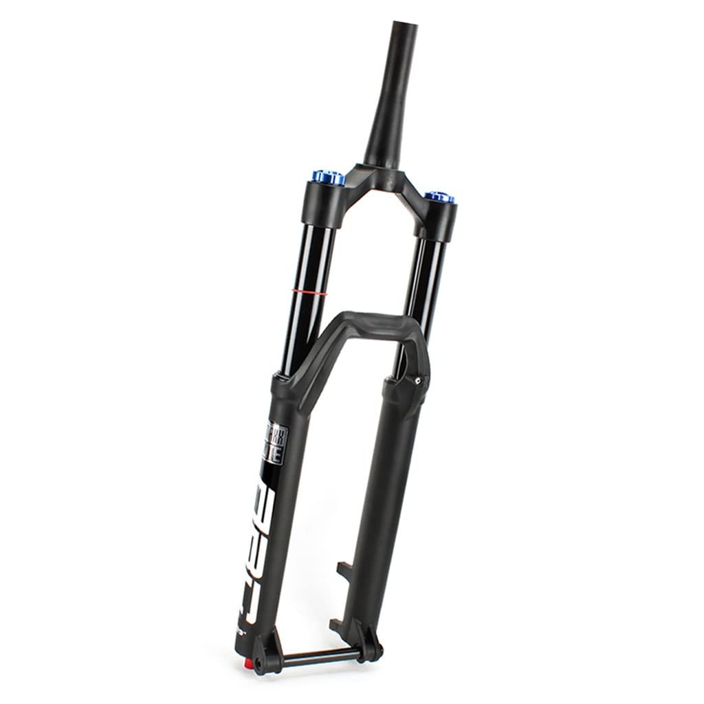 Widelec z zawieszeniem pneumatycznym MTB 27,5/29 cala rower górski przednie widelce podróżne 140 mm oś przelotowa 110 x 15 mm wzmocnienie 1-1/2 cala stożkowe ręczne blokady tłumienie odbicia