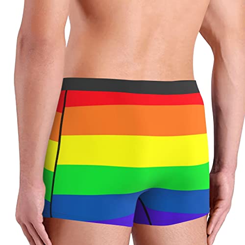 Men's Boxer Briefs Underwear - Gay Pride LGBT Rainbow flag, Soft Comfort Breathable Underpants4