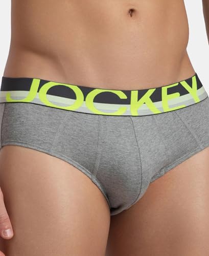 Image of Jockey FP01 Men Super Combed Cotton Solid Brief with Ultrasoft Waistband