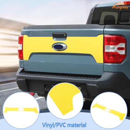 Image of Aunginsy Trunk Tailgate Panel Decal Sticker Wrap Compatible with Ford Maverick 2022-2025 Pickup Trunk Tailgate Door Panel Yellow Graphics Precut Vinyl Decal Decorative Sticker Protection Accessories