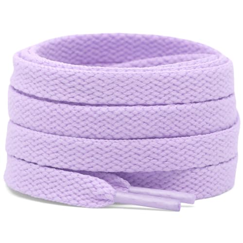 Image of DELELE 2 Pair Super Quality 24 Colors Flat Shoe laces 5 /16 inch Wide Shoelaces for Athletic Running Sneakers Shoes Boot Strings