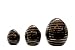 Produktbild HEITMANN DECO Porzellan-Eier, 3er-Set, schwarz mit Goldverzierung