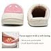 KNUAKA Cute House Slippers for Women Men with Memory Foam Retro Happy Face House Shoes Cozy Indoor Outdoor Fuzzy Plush Slip on Comfy Trendy Slippers(pink,40/41)