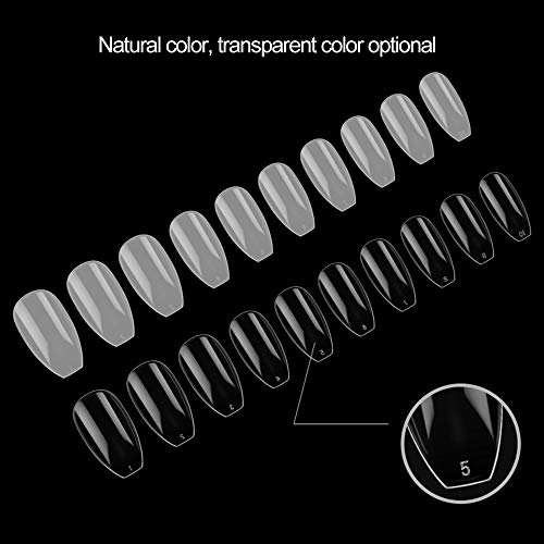 Andoer 500 unidades/conjunto Sistema de unhas com pontas de unhas falsas para UV GEL Acrílico Nail A