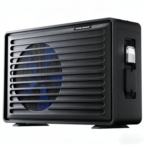 POOLTOHOT Pool Heater for Inground Pools and Above Ground Pool, 58000 BTU Electric Pool Heater Build-in Advanced Compressor from Japan for Heating and Cooling, Pool Heat Pump with Smart WiFi Control