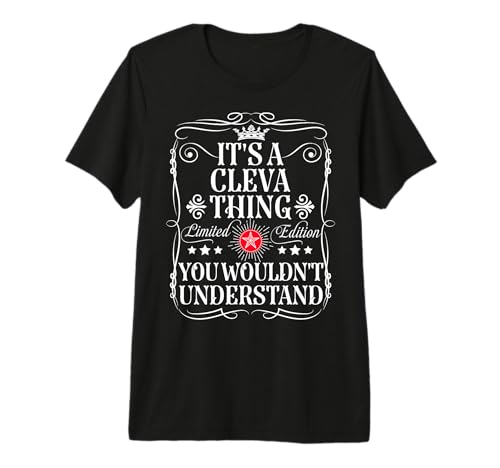 Cleva Name Its A Cleva Thing You Wouldn't Understand Premium Tri-blend T-Shirt