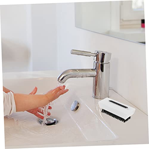 STOBAZA 3 Pçs Escova De Limpeza Escova De Limpeza Escova Dupla Face Escova Portátil Escova De Unhas