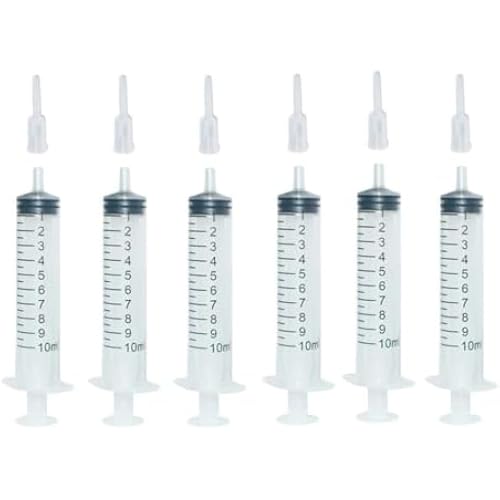 DTF Syringes, DTF Printer Cleaning Kits for All Dtf Printer,DTG Pritner,Uv Printer (10ml x 6 pcs)
