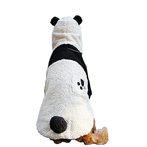 Halloween Large Dog Panda Costume Outfits Winter Warm Pet Jacket Coat Funny Clothes For Medium Large Dog Labrador Husky Beagle (30(Fit:82-95Lb), Panda) #TOP3
