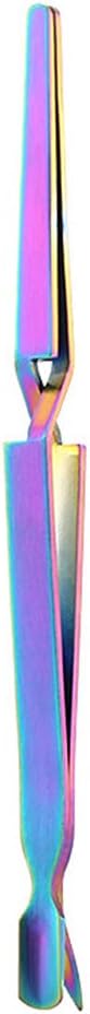 C-curve Nail Pinching Tool Magic Wand Acrylic Gel Tips Nail Cleaner Multi Function Tool(Titanium Color)