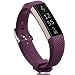 KingAcc Compatible Replacement Bands for Fitbit Alta HR, Fitbit Alta, Silicone Fitbit Alta HR Band Alta Band, Buckle Wristband Strap Women Men (1-Pack, Dark Purple, Small)