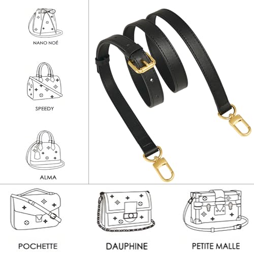 Image of Leather Purse Strap Replacement Crossbody Handbag Long Adjustable
