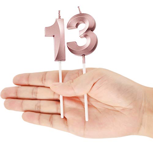 image for BBTO Birthday Candles Numeral Candles Cake Topper Decoration for Birth
