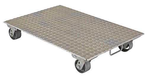 Vestil PDA-2436-C-S-H Aluminum Dolly with Steel Wheels and Handle, 24" x 36" #1