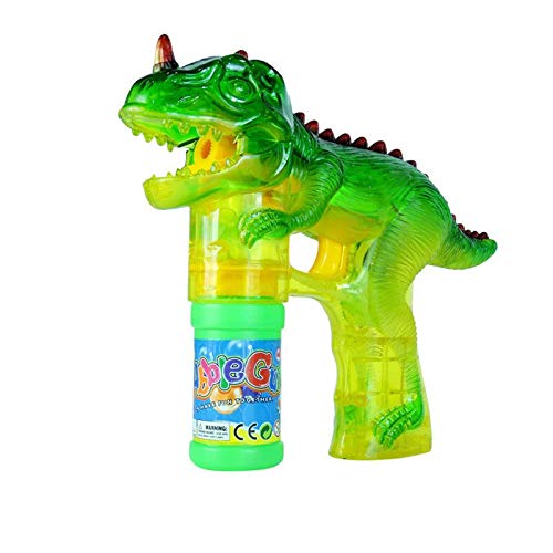 Amazon Co Jp Yanting 恐竜バブルマシンキッズ吹くバブルおもちゃで光の点滅音楽シャボン玉の杖ブロワーのおもちゃのために子供の結婚式 ホーム キッチン