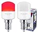 Price comparison product image 2 x 1.5w LED Pygmy Light Red E14 SES Small Appliance Lamp 20w Equivalent