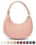 VERSATILIDAD EN TODOS LOS TONOS: disponible en 11 colores elegantes para combinar con cualquier estilo, este moderno bolso en forma de media luna también cuenta con una correa ajustable para que puedas lucirlo largo o corto con cualquier atuendo o para cualquier ocasión