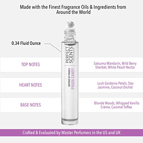Perfect Scents Fragrances | Inspired By Prada's Prada Candy | Rollerball | Fragrance For Women | Vegan, Paraben Free | Never Tested On Animals | 0.34 Fl Oz #TOP6
