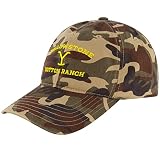Concept One Unisex-Erwachsene Yellowstone Baseballmütze, verstellbare Snapback Baumwolle Ballkappe mit gebogener Krempe Baseballkappe, Camouflage, Einheitsgröße