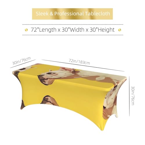 Housse de table élasthanne bouledogue français pour cacher table usée 1,8m - 7