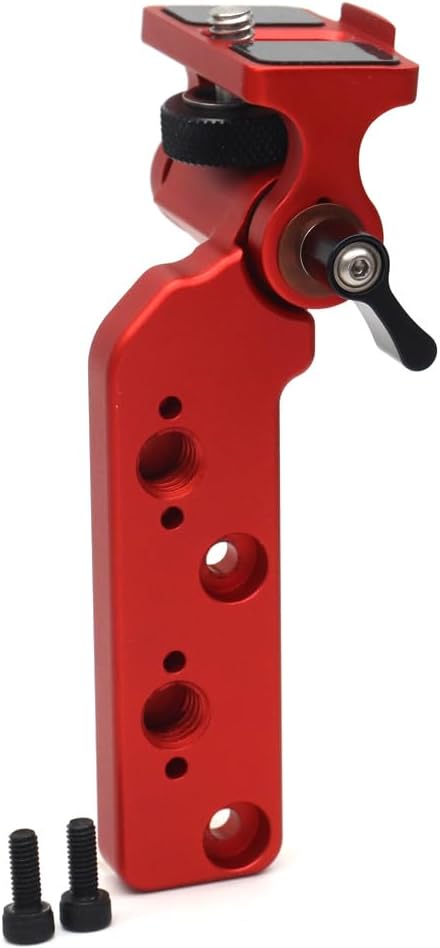 Nucleus-M Motor Bracket,1/4" Screw Fixed Monitor Bracket for Tilta Nucleus-M Focus Motor, FIZ Hand Unit (Red)