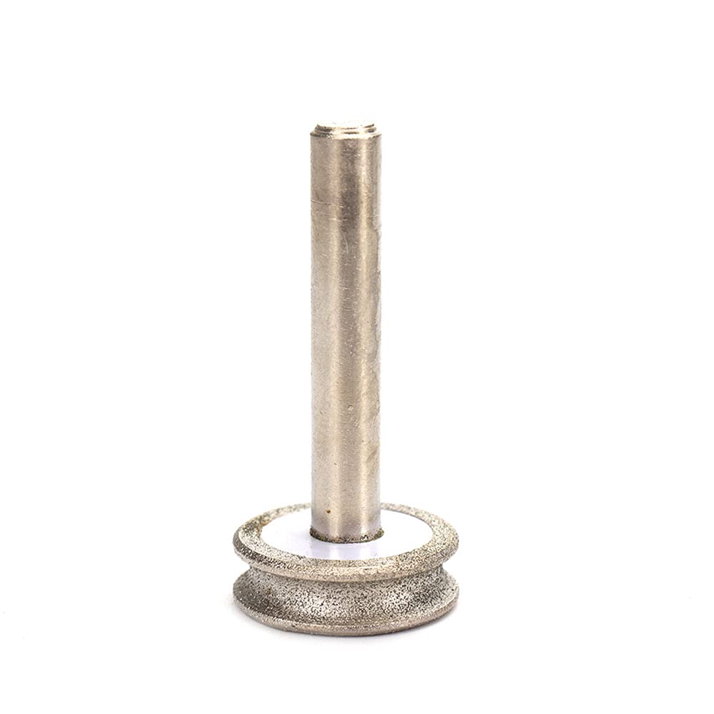 2mm Diamond Coated Grinding Mounted Point Bits Burrs 1/4'' Shank Polishing Rotary Tools for Bracelet Ring Jade Carving or Pet Nail File & Clippers for Dogs Cats