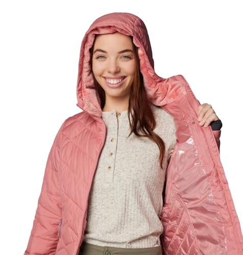 Image of Columbia Women's Omni-Heat Reflective Heavenly Hooded Hiking & Trekking Down Standard Length Jacket
