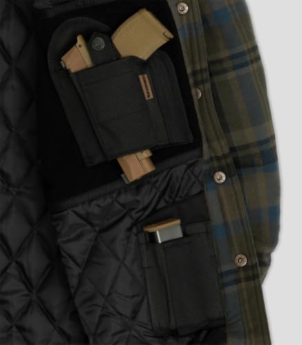 Image of Legendary Whitetails Men's Ccw Hooded Flannel Shirt Jacket Quilted Shacket