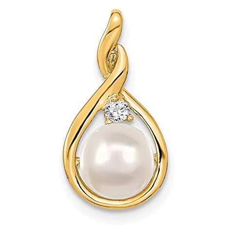 Ryan Jonathan 14k Gold Pearl Diamond Pendant Cover