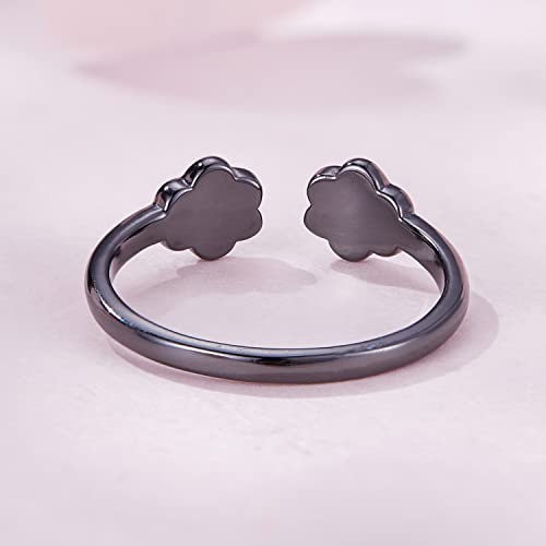 Puppy Dog Paw Ring For Women S925 Sterling Silver Cat Paw Print Ring Pet Claw Adjustable Ring Dainty Animal Ring For Cat Lover Women Girl #TOP7