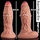 29.7 * 8.8 cm Dicker Riesen Anal dildo ohne Hoden, Realistischer XXL Monster Dildo mit Starkem Saugnapf für Anal Penetration, Eichel Vorhaut Dildo Silikon Penis für Schwule Männer Frauen