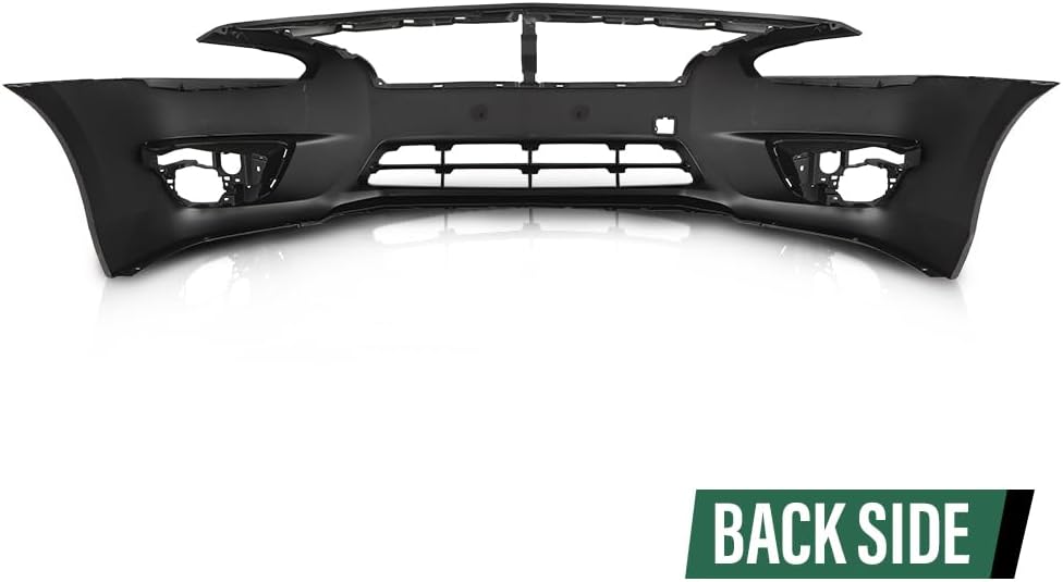 LQI Primed Black Front Bumper Cover Fit Nissan Altima Sedan 2013-2015,W/o License Plate Provision & Parking Aid Sensor Holes, With Tow Hook Hole and Fog Light Holes 620223TA0H, NI1000285