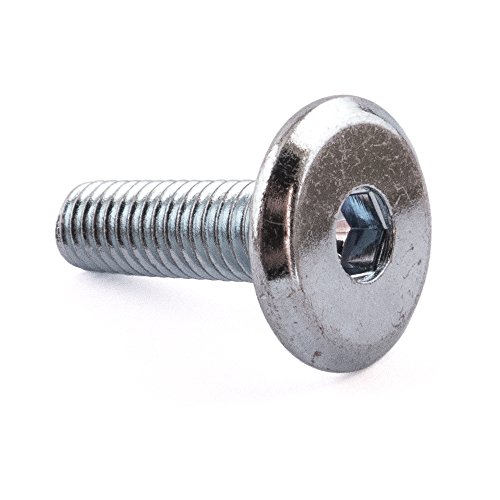 Muebles Conector tornillos, bañado en Zinc, M6 x 20 mm, 100 unidades)