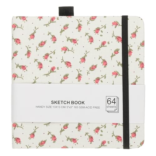 Carnet d'aquarelle PATIKIL 64 feuilles reliure rigide et porte-stylo