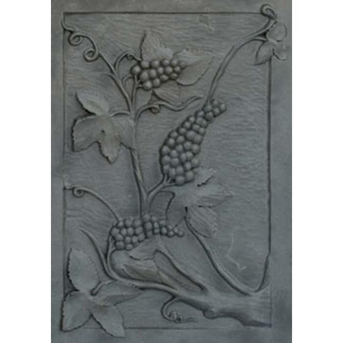 Placa de hierro fundido para chimenea decoración UVA cm 50 × 70 H SP. 1 cm DS