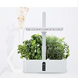 hidroponia casera paso a paso lechuga Altura ajustable para adaptarse a las necesidades de tus plantas: la altura de la campana se puede ajustar fácilmente para adaptarse a la planta, la capucha se extiende hasta 23.4 pulgadas para dar a la habitación un mayor crecimiento.