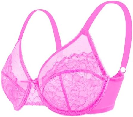 HSIA Minimizer Bras for Women Enchante Full Coverage Underwire Bras Plus Size Lifting Floral Lace Bra for Heavy Breast - Image 5