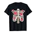 Skeleton Brustkorb Mit Blumen Halloween T-Shirt
