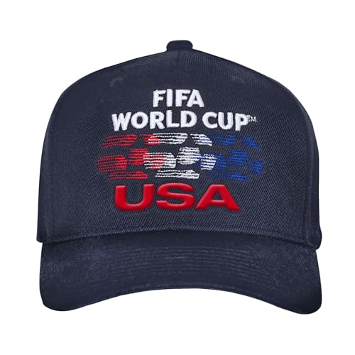 Outerstuff FIFA World Cup 2026 Pro Crown Snapback Embroidered Baseball Hat, USA,One Size