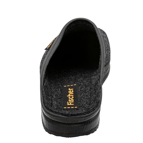 Fischer Herren Andy Pantoffeln, Schwarz (Anthrazit 205), 43 EU