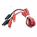 10Pcs 1meter Double Red and Black Clips Crocodile Cable Jumper Wire Test Leads