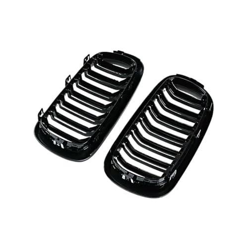 Rejilla delantera tipo riñón doble para X5 X6 F15 F16 negro brillante