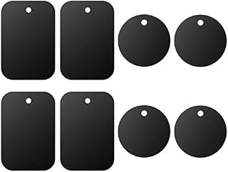 Universal Metal Plate 8 Pack for Magnetic Phone Car Mount Holder Cradle