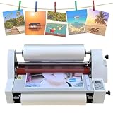 vanenferse Laminiergerät, Heiß-/Kalt-Rollenlaminator, EIN- Und Doppelseitiges Laminiergerät, Kommerzielles Foto-Laminiergerät, Elektronische Temperaturregelung, Für Einsatz In Schulen Und Büros