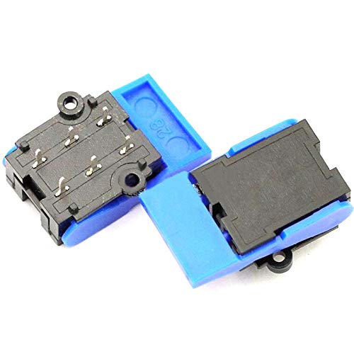 5pcs Telephone Hook Switch Telephone Spring Switch 6 pins Silver Contact Switch