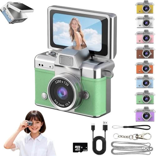 Mini cámara digital retro con pantalla 0.96'' y vídeo 1080P miniatura 1