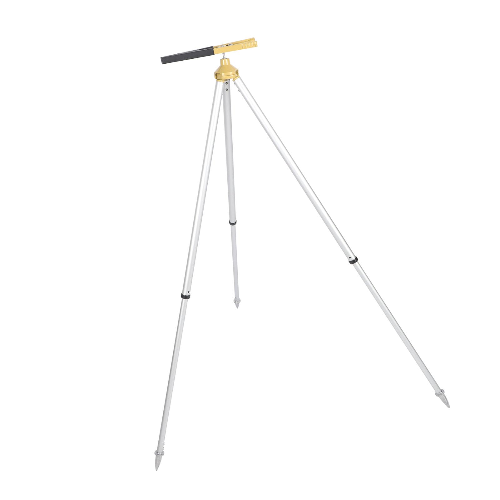 Aluminiowy Statyw z pryzmą 75-120 Cm Wysokość Teleskopowa Łata Niwelacyjna GPS Tachimetr Sprzęt Geodezyjny, Stabilny Wspornik Trójkątny, Pomiar w Narożnikach