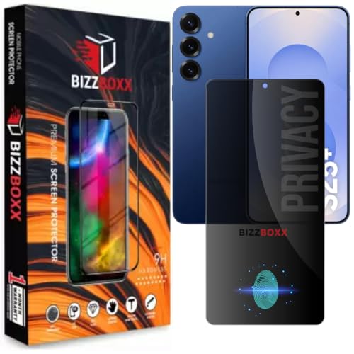 Image of Compatible With Samsung Galaxy S25+ 5G Privacy Screen Protector - Anti-Spy Tempered Glass, Fingerprint Working, Privacy in Public Spaces (For Samsung S25 Plus) - Pack of 1